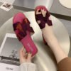 Colorful Ribbon Bow Flat Heel Slippers